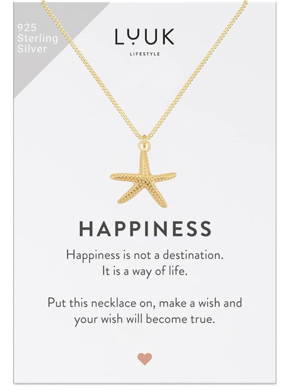 Sterling Silver Pendant Necklaces - Silver, Gold & Rose Gold - Elegant Jewelry